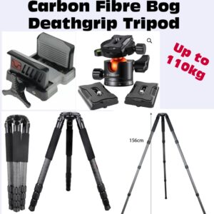 Bog deathgrip Rifle Carbon Fibre tripod Heavy duty up to 110kg
